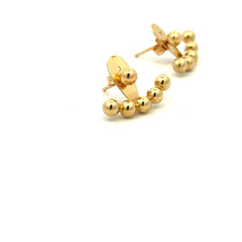 Load image into Gallery viewer, 18K Gold Earrings Balls Bead Stud Post 2.60 grams - Rafant