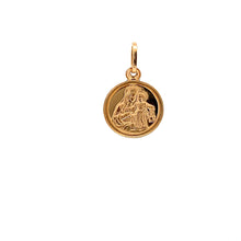 Load image into Gallery viewer, 18K Yellow Gold Pendant Mother Mary Jesus Christ Religious 1.17 grams Small - Rafant