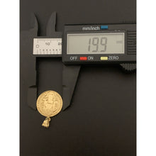 Load image into Gallery viewer, 18K Gold Pendant Saint Benedict Round 1.43 grams - Rafant