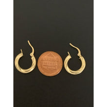 Load image into Gallery viewer, 18K Saudi Gold Earrings Hoops Loops Small - Rafant