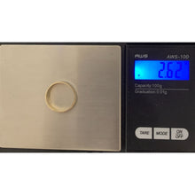 Load image into Gallery viewer, 18K Gold Ring Wedding Band Two Tone Yellow White 2.62 grams S6.5 - Rafant