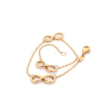 Load image into Gallery viewer, 18K Yellow Gold Bracelet Infinity Size 7.5 inches 1.77 grams - Rafant