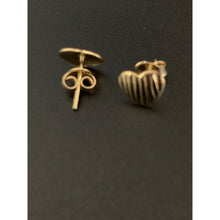 Load image into Gallery viewer, 18K Gold Earrings Japan Yellow Gold Stud Heart Earrings - Rafant