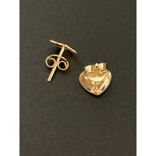 Load image into Gallery viewer, 18K Gold Earrings Japan Yellow Gold Stud Heart Earrings - Rafant