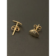 Load image into Gallery viewer, 18K Gold Earrings Japan Yellow Gold Stud Heart Earrings - Rafant