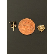 Load image into Gallery viewer, 18K Gold Earrings Japan Yellow Gold Stud Heart Earrings - Rafant