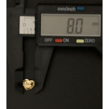 Load image into Gallery viewer, 18K Gold Earrings Japan Yellow Gold Stud Heart Earrings - Rafant