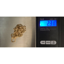 Load image into Gallery viewer, 18K Gold Necklace Rope Chain Only 19.75 inches 2.31 grams - Rafant