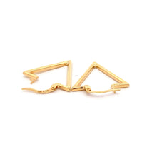 Load image into Gallery viewer, 18K Yellow Gold Earrings Triangle 1.75 grams - Rafant