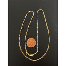 Load image into Gallery viewer, 18K Gold Necklace Chain Rolo 17.75 inches 2 grams - Rafant