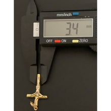 Load image into Gallery viewer, 18K Gold Pendant Cross Jesus Christ Two Tone Yellow White Gold 1.63 grams - Rafant