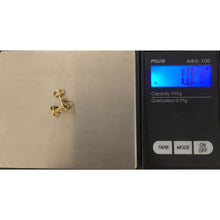 Load image into Gallery viewer, 18K Gold Earrings Stud Wheels Anchor 1.01 grams - Rafant