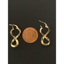 Load image into Gallery viewer, 18K Gold Earrings Dangling Infinity 1.31 grams - Rafant