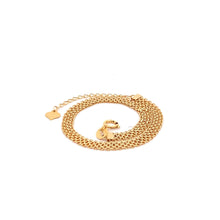 Load image into Gallery viewer, 18K Yellow Gold Bracelet Bismark Chain 2.29 grams 5.75 inches plus 1" extension - Rafant