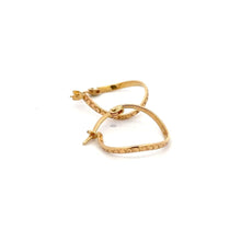 Load image into Gallery viewer, 18K Gold Earrings Hoops Irregular Small 1.04 grams - Rafant