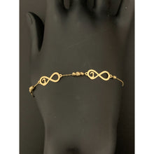 Load image into Gallery viewer, 18K Gold Bracelet Infinity 7 inches plus 1 inch extension 2.08 grams - Rafant