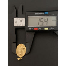 Load image into Gallery viewer, 18K Gold Pendant Religious Oval Mother Mary Jesus Christ 2.23 grams - Rafant