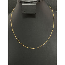 Load image into Gallery viewer, 18K Gold Necklace Chain with Tiny Beads 18 inches 2.11 grams - Rafant