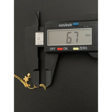 Load image into Gallery viewer, 18K Gold Necklace Chain 18 inches with Moon Star Circle Ball Pendant 1.96 grams - Rafant