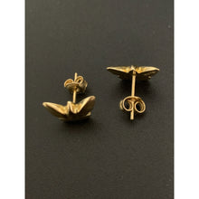 Load image into Gallery viewer, 18K Gold Earrings Stud Butterfly 1.44 grams - Rafant