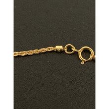 Load image into Gallery viewer, 18K Gold Necklace Chain 17.50 inches with Cross Pendant 1.52 grams - Rafant