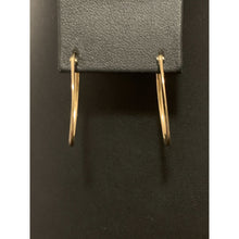 Load image into Gallery viewer, 18K Yellow Gold Earrings Hoops Oval - Rafant