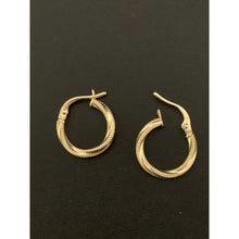 Load image into Gallery viewer, 18K Gold Earrings Hoops Loops Small 0.87 grams - Rafant