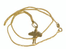 Load image into Gallery viewer, New Authentic 18K Saudi Gold 18" Necklace with Airplane Pendant - Rafant