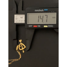 Load image into Gallery viewer, 18K Gold Necklace Chain Paperclip 15.5 inches 1.95 grams - Rafant