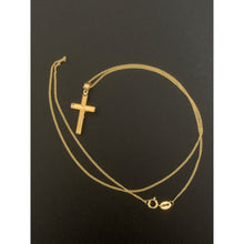 Load image into Gallery viewer, 18K Gold Necklace Chain 17.75 inches with Jesus Christ Pendant 1.37 grams - Rafant