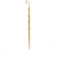 Load image into Gallery viewer, 18K Yellow Gold Necklace Chain Paperclip Small Link Size 15.75 inches 1.38 grams - Rafant