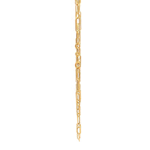 Load image into Gallery viewer, 18K Yellow Gold Necklace Chain Paperclip Small Link Size 15.75 inches 1.38 grams - Rafant