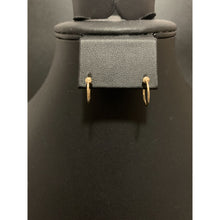 Load image into Gallery viewer, 18K Gold Earrings Hoops Loops Beads Small Tiny 0.63 grams - Rafant