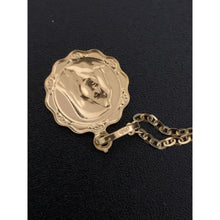 Load image into Gallery viewer, 18K Gold Necklace Chain Cable Link 17.75" with Mother Mary Pendant 1.53 grams - Rafant
