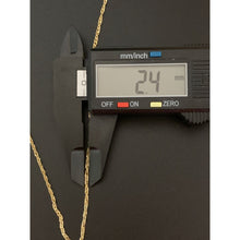 Load image into Gallery viewer, 18K Saudi Gold Necklace 19.50" Chain w/ Cross Pendant - Rafant