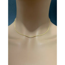 Load image into Gallery viewer, 18K Gold Chain Necklace Saudi Yellow Gold Lightweight Dainty 16" - Rafant