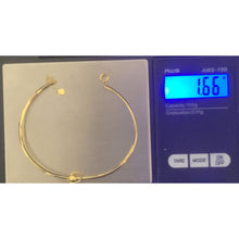 Load image into Gallery viewer, 18K Gold Bracelet Flexible Bangle Small Extra Small 1.66 grams - Rafant