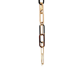 Load image into Gallery viewer, 18K Gold Bracelet Paperclips Chain Link Size 7.25 inches Fine Jewelry - Rafant