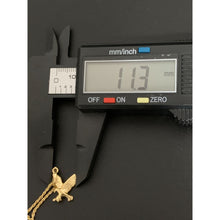 Load image into Gallery viewer, 18K Gold Necklace Chain 18 inches Twisted Eagle Bird Pendant 1.72 grams - Rafant