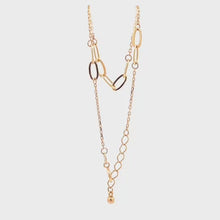 Load and play video in Gallery viewer, 18K Yellow Gold Bracelet Paperclip 6 inches plus 1 inch extension 1.39 grams