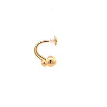 Load image into Gallery viewer, 18K Yellow Gold Earrings Hoops Hearts Dangle 1.36 grams Mismatch Different Sizes - Rafant