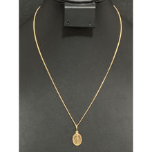 Load image into Gallery viewer, 18K Gold Necklace Chain 17.50 inches with Mother Mary Pendant 1.66 grams - Rafant