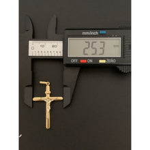 Load image into Gallery viewer, 18K Gold Pendant Jesus Christ Cross White Yellow Gold 2.08 grams - Rafant