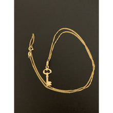 Load image into Gallery viewer, 18K Gold Necklace Chain 18 inches with Key Pendant 1.31 grams - Rafant