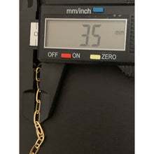 Load image into Gallery viewer, 18K Gold Bracelet Paperclip Chain Link 2 grams 7.5 inches - Rafant