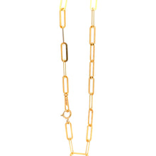 Load image into Gallery viewer, 18K Yellow Gold Bracelet Paperclip Size 7 inches 1.72 grams - Rafant