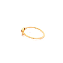 Load image into Gallery viewer, 18K Yellow Gold Ring Cubic Zirconia Evil Eye Size 4.5 - Rafant
