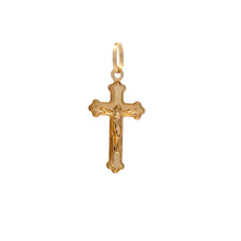 Load image into Gallery viewer, 18K Gold Pendant Cross Jesus Christ Religious 0.70 grams - Rafant