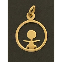 Load image into Gallery viewer, 18K Gold Pendant Swords Round Circle 1.37 grams - Rafant
