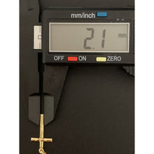 Load image into Gallery viewer, 18K Gold Pendant Cross 0.64 grams Dainty Small - Rafant